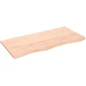 vidaXL Dessus de table 100x50x2 cm bois de chêne massif non traité