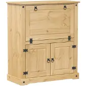 vidaXL Armoire à vin Corona 97x45x114 cm pin massif