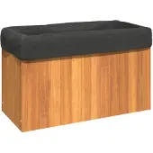 vidaXL Jardinière 59x27,5x35 cm bois massif d'acacia