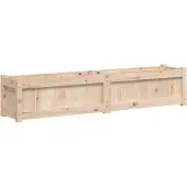 vidaXL Jardinière 150x31x31 cm bois de pin massif