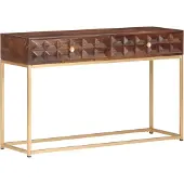 vidaXL Table console 122x36x75 cm bois massif mangue