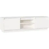 vidaXL Meuble TV Blanc 140x35x40 cm Bois de pin massif