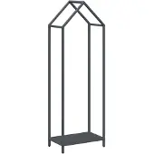 vidaXL Étagère à bois de chauffage anthracite 40x25x120 cm Acier laminé à froid