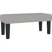 vidaXL Banc Gris clair 70x30x30 cm Tissu