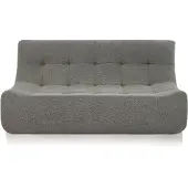 Popsofa Canapé Rave 2,5 places Bouclé brun