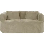 Popsofa Canapé 2 Places Adele Chenille Taupe