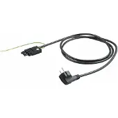 Bachmann câble d'alimentation CEE7/7, prise de terre GST18, noir, 3 m