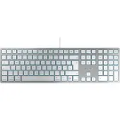 Cherry KC 6000C FOR MAC, Filaire, USB, Commutateur à ciseaux, QWERTZ, Argenté