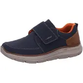 Rieker Chaussons de ville pour hommes, couleur bleue, style décontracté