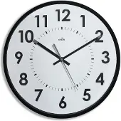 Cep 2112440011 Orium Horloge murale, horloge à quartz, silencieuse, noire