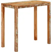 vidaXL Table de bar 112x55x108 cm Bois massif de récupération