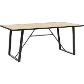 vidaXL Table de salle à manger couleur chêne 200x100x75 cm MDF