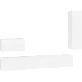 vidaXL Ensemble de 4 armoires TV blanc en bois composite