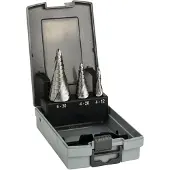 Bosch Hss 4-12/4-20/6-30 Step Drill Bit Set 3 Units Argenté