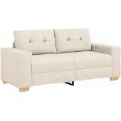 vidaXL Canapé deux places en lin 180x77x82 cm
