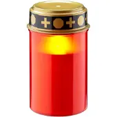 Goobay Lampe funéraire à LED, rouge (1x)