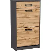 Matkam Meuble à chaussures 2D1S GRAFIT-WOTAN avec commode ROB
