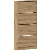 vidaXL Armoire à chaussures chêne artisanal 80 x 21 x 163.5 cm
