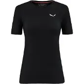 Salewa Cristallo Warm Alpine Merino Responsive Short Sleeve Base Layer Noir S Femme