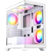 XYZPrinting Boîtier Pc Matx Titanium View Lite 5 Argb/1x Usb 3.0/1x Usb 2.0 X-cs-titaniumviewlt-w