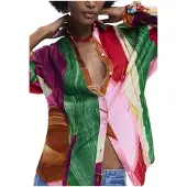 Desigual T-shirt 'CAM_TUTIFRUTTI 26SWCWX4' vert