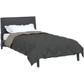 vidaXL Couette quatre saisons gris clair et anthracite 135 x 200 cm
