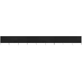 vidaXL 9 pièces de toile brise-vent 1200 x 80 cm Noir