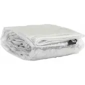 vidaXL Bâche transparente avec œillets 3 x 3 m PVC