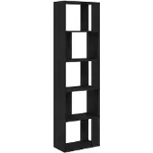 vidaXL Bibliothèque/Séparateur de pièce chêne noir 45x24x159 cm