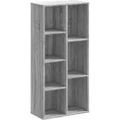vidaXL Bibliothèque sonoma gris 50x25x105 cm bois d'ingénierie