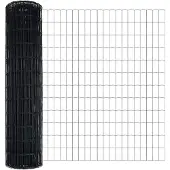 vidaXL Clôture Euro, 1 x 10 mètres, fer revêtu de PVC, gris