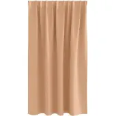vidaXL Rideaux occultants avec anneaux 2 pcs brun clair 140 x 140 cm