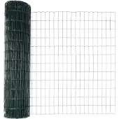 vidaXL Clôture en fer galvanisé avec revêtement PVC, vert, 1 x 10 mètres