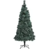 vidaXL Sapin de Noël artificiel avec support Vert 120 cm PET