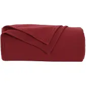 vidaXL Jeté Rouge Bordeaux 240 X 220 Cm Toison