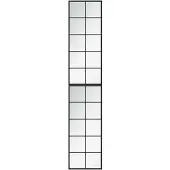 vidaXL Miroirs muraux 2 pcs noir 100x40 cm métal
