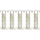 vidaXL Ressorts de tension pour voile d'ombrage 5 pcs. Acier inoxydable