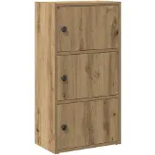 vidaXL Bibliothèque chêne artisanal 40x24x77 cm bois d'ingénierie