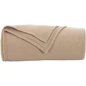 vidaXL Jeté Camel 200 x 150 cm Toison
