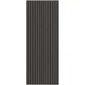 vidaXL Paillasson noir et gris à rayures 115x300 cm
