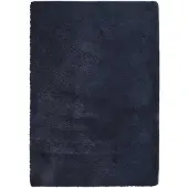 vidaXL Tapis Shaggy à poils longs NAVARRA bleu marine 120x170 cm Polyester