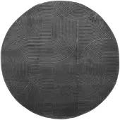 vidaXL Tapis IZA poils courts style scandinave anthracite Ø 200 cm