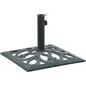 vidaXL Pied de parasol Vert 12 kg 49 cm Fonte