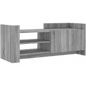 vidaXL Armoire TV Gris Sonoma 100x35x40 cm Bois composite