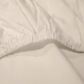 Zydante Drap-housse 100% coton Crème - 90x200+30 cm