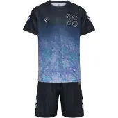 Hummel Survêtement 'SHIMMER' turquoise / violet / noir / blanc