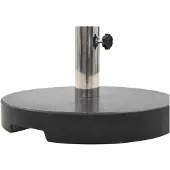 vidaXL Pied de parasol Granit 20 kg Rond Noir