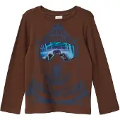 s.Oliver T-Shirt bleu marine / bleu clair / chocolat