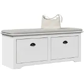 vidaXL Banc de couloir BODO blanc 114x40x45 cm