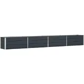 vidaXL Jardinière Anthracite 480 X 50 X 45 Cm Acier Galvanisé